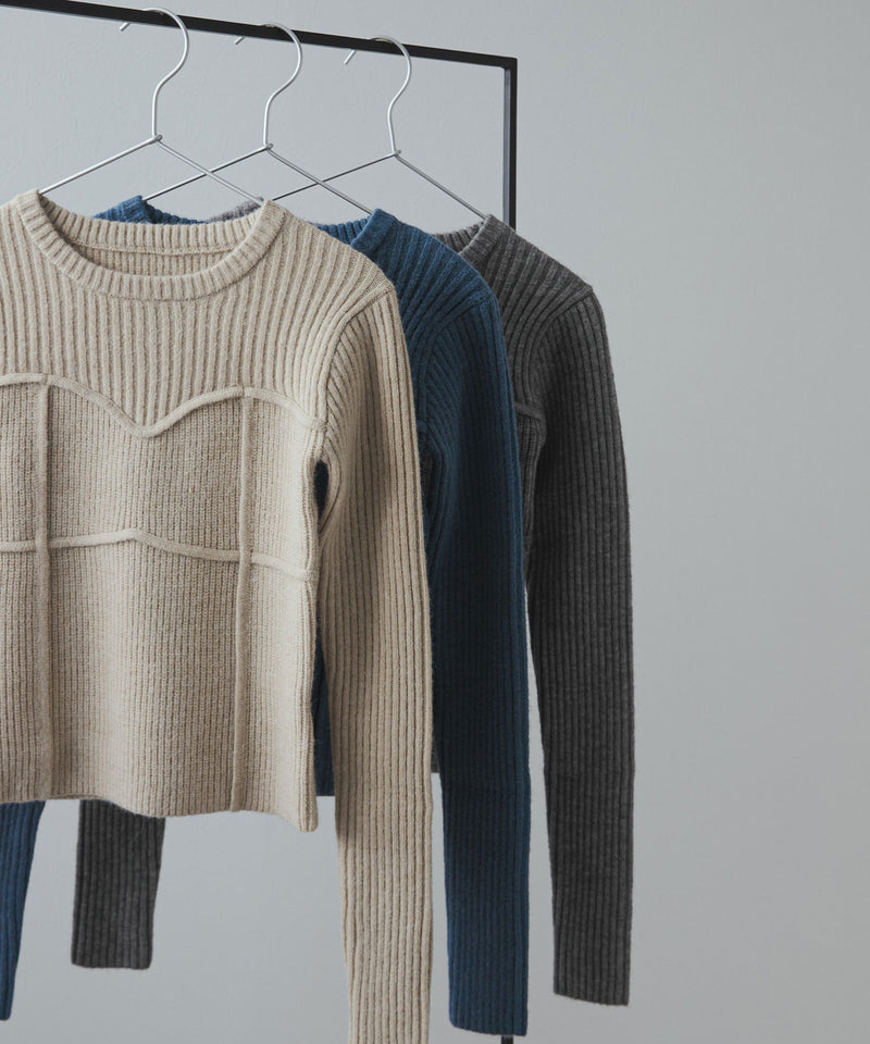 ビスチェドッキングニット