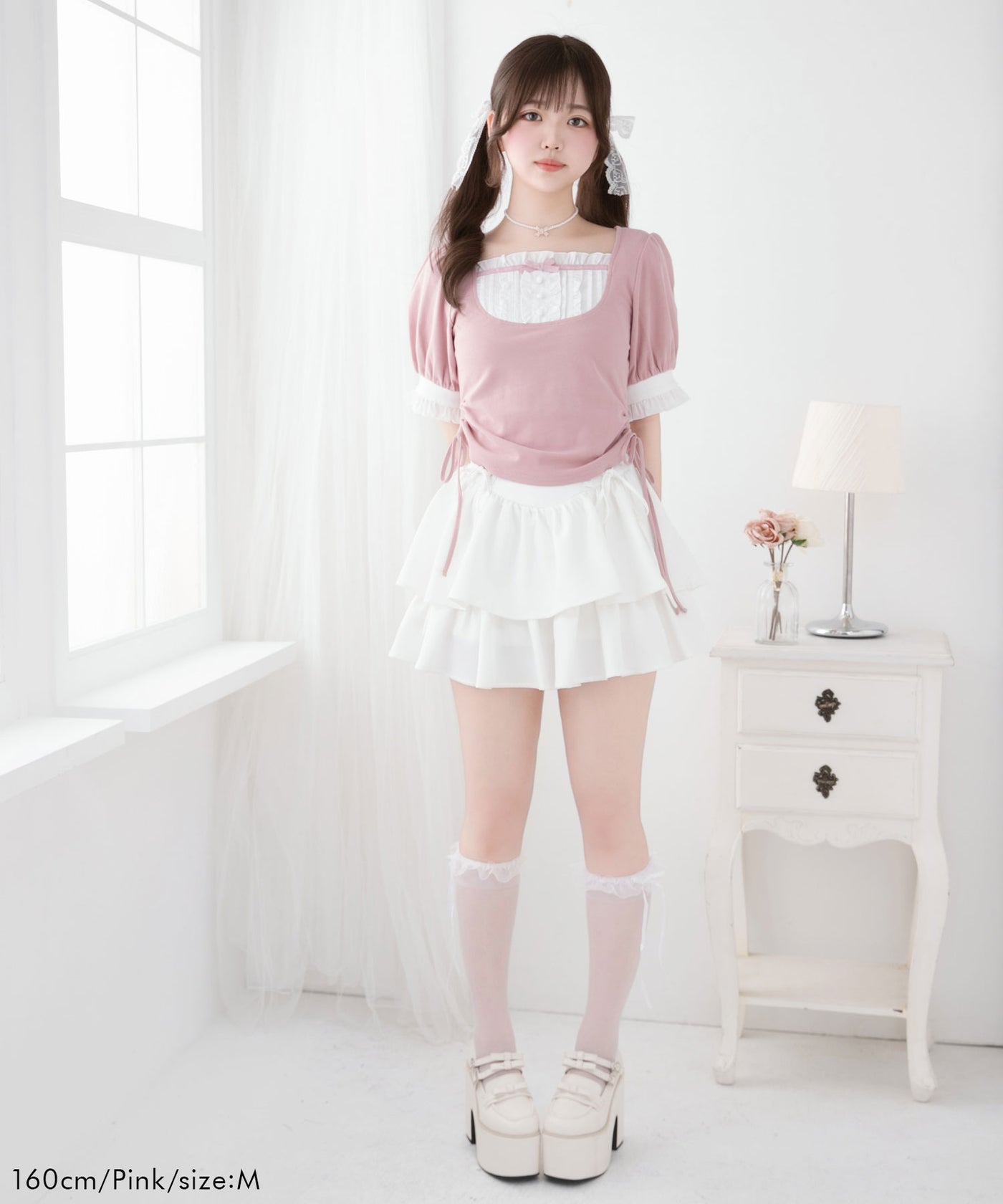 大人気❤️夏にぴったりフリルリボントップス お出かけデート女子会用 83e83c76746b975a9cb1d89616ed62