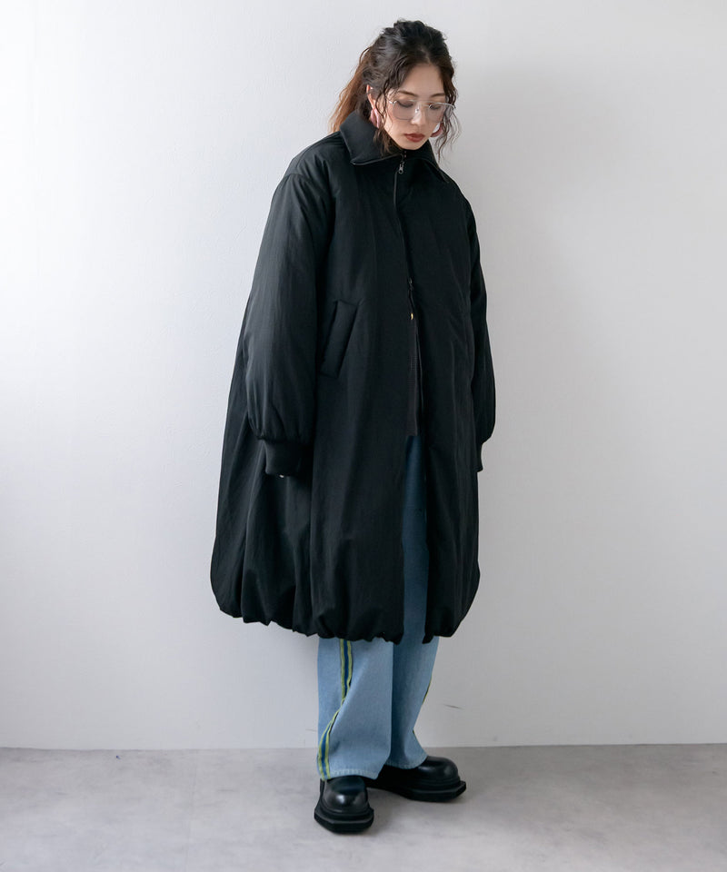 【予約　11/7発送】中綿バルーンリブコート