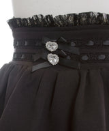 レースフリルティアードミニスカパン【セットアップ可】【スカート】【大きいサイズ有】