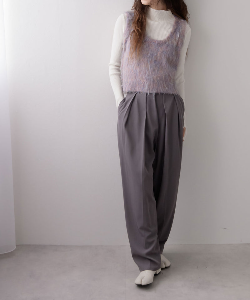 ミックスシャギーニットビスチェ