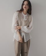 ミックスシャギーニットビスチェ