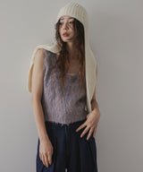 ミックスシャギーニットビスチェ