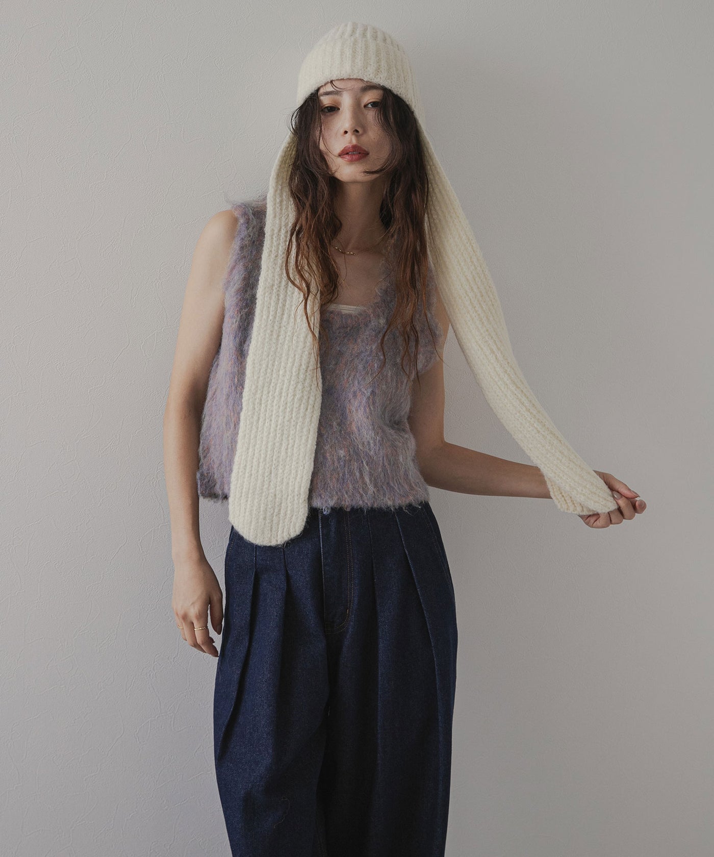 ミックスシャギーニットビスチェ – レディースファッション通販の夢