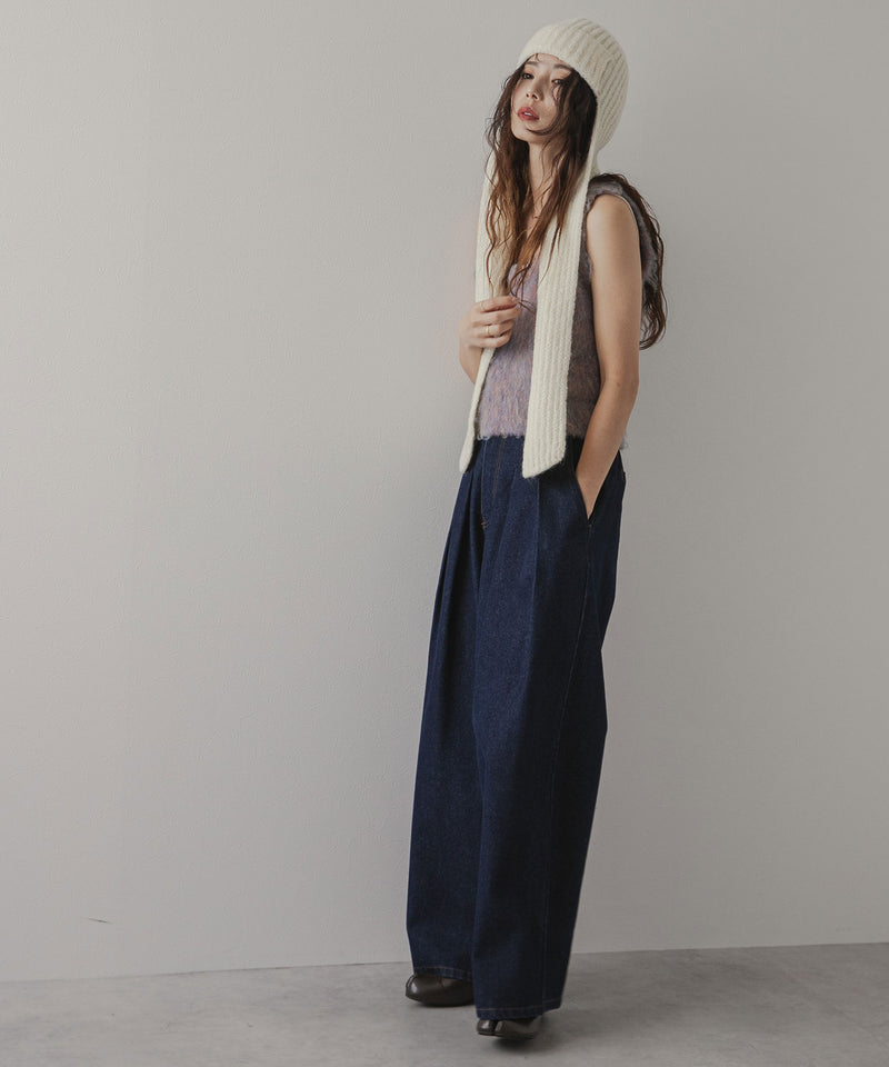 ミックスシャギーニットビスチェ