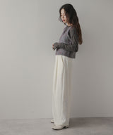 ミックスシャギーニットビスチェ