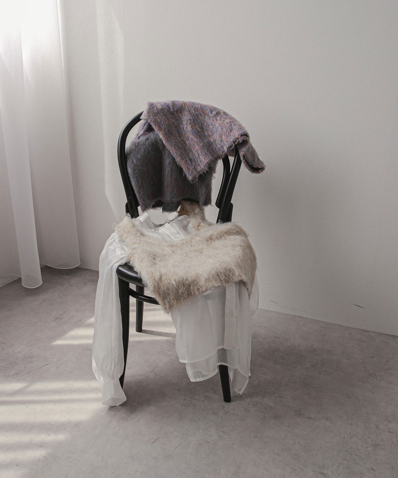 ミックスシャギーニットビスチェ