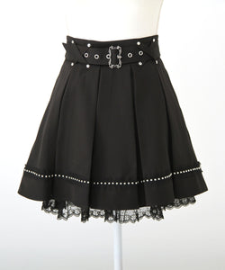 ボックスタッククロスベルトループスタッズレーススカート