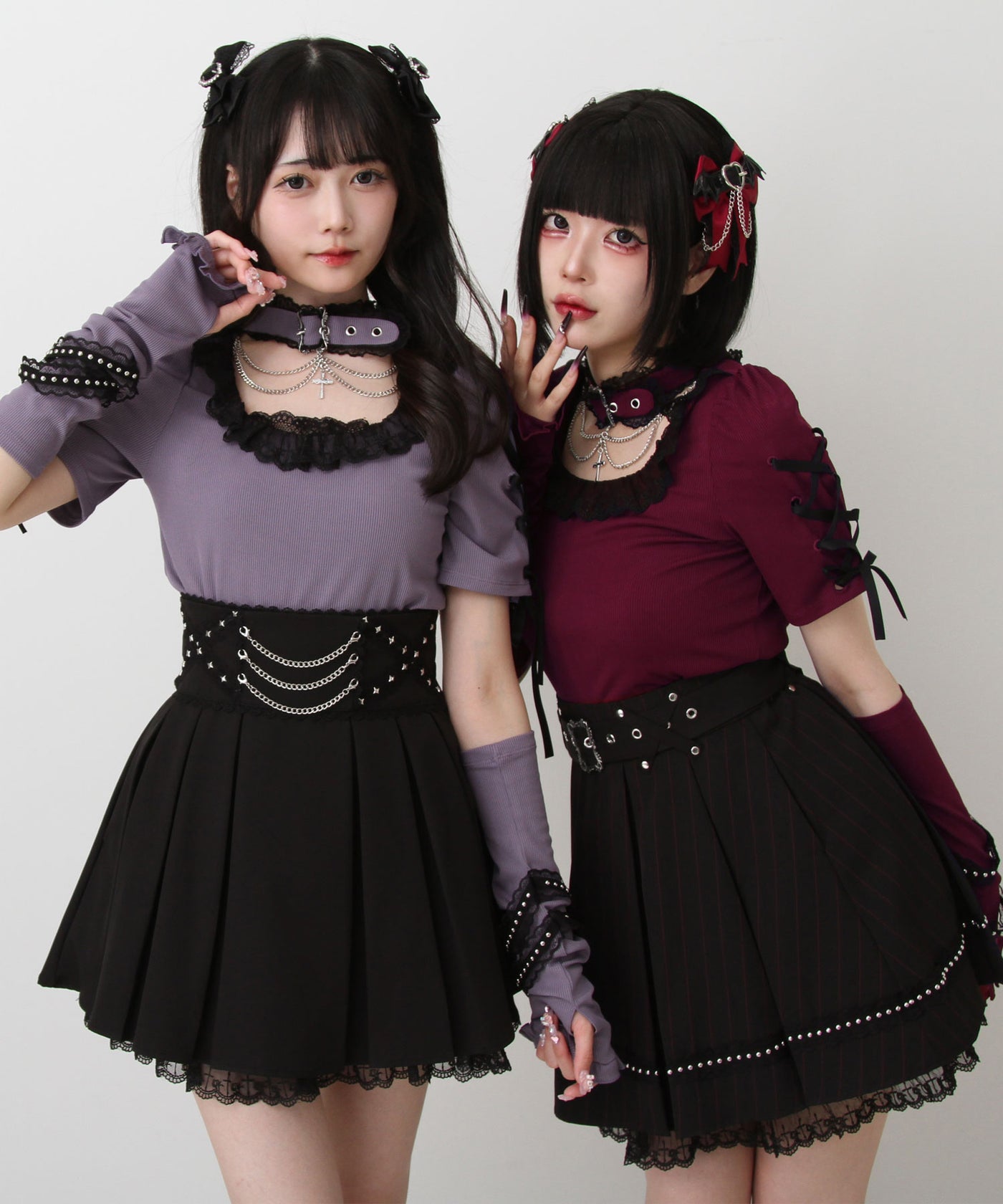 d.i.a. アームウォーマー付き 背中クロス 十字架チャーム トップス Diable baiser tシャツ 選べる十字架モチーフギャルレゼブラ柄
