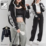 UVカットハートフリルサムホールパーカー【大きいサイズ有】