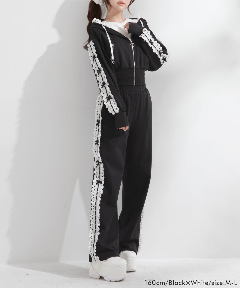 UVカットハートフリルサムホールパーカー【大きいサイズ有】