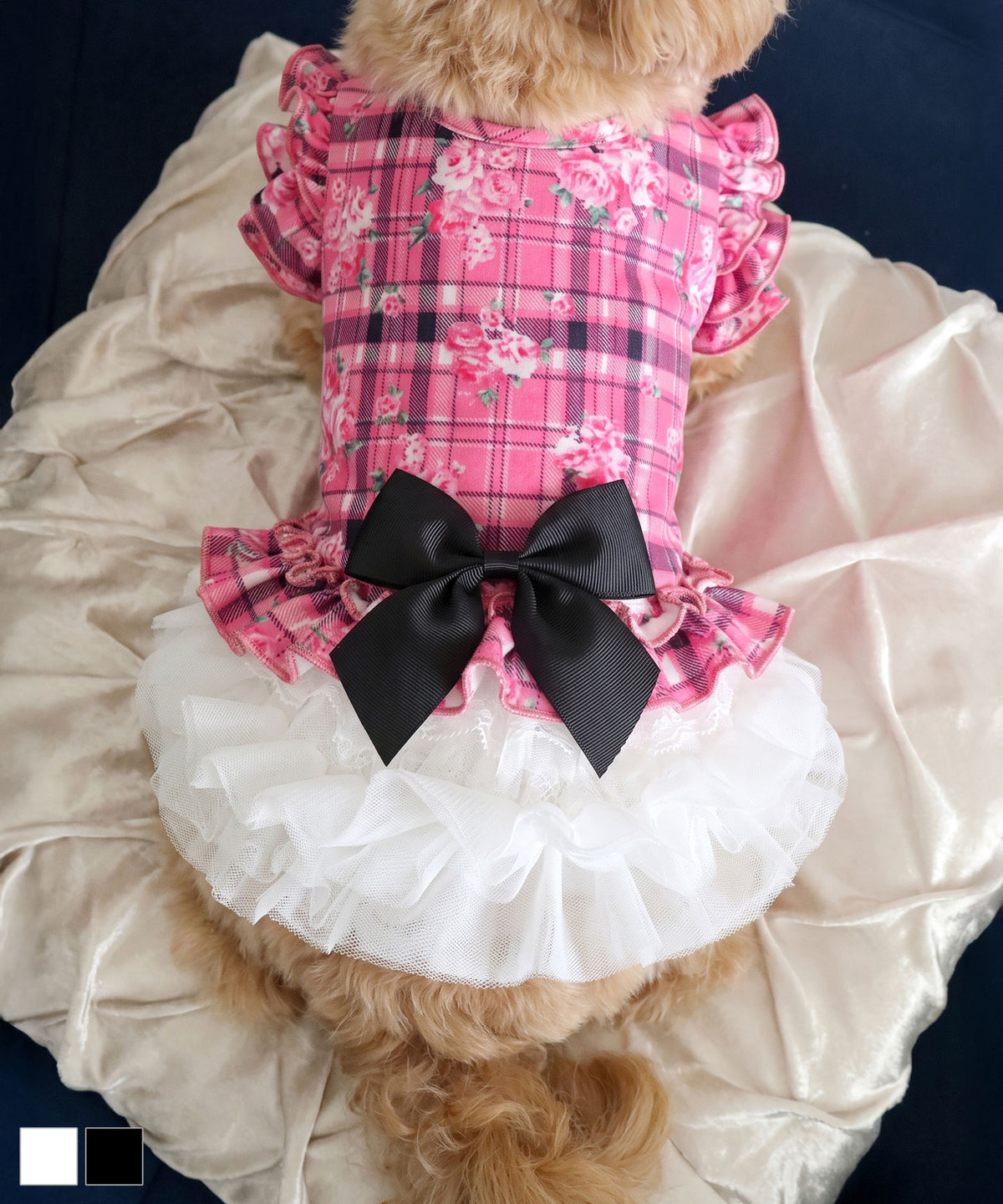 ♥︎︎Par様♥︎︎ ハンドメイド 犬服 ローズ チュールレース ワンピース メール便】犬服レースチュールフリフリラブリースカート – レディース