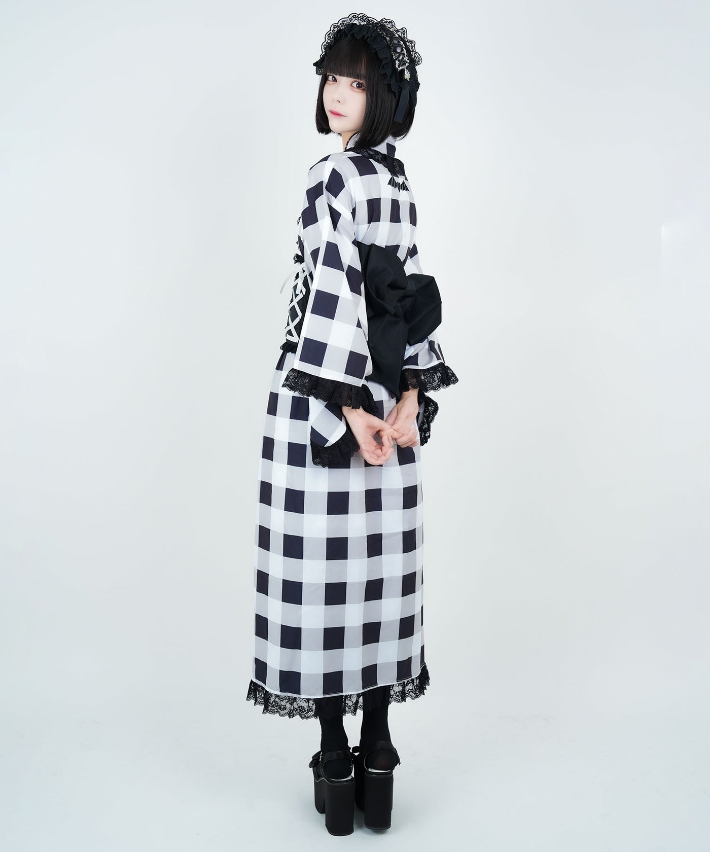 夢展望　【舞々悪魔】ビッグギンガムセットアップ浴衣　dearmylove 舞々悪魔】ビッグギンガムセットアップ浴衣 – レディース