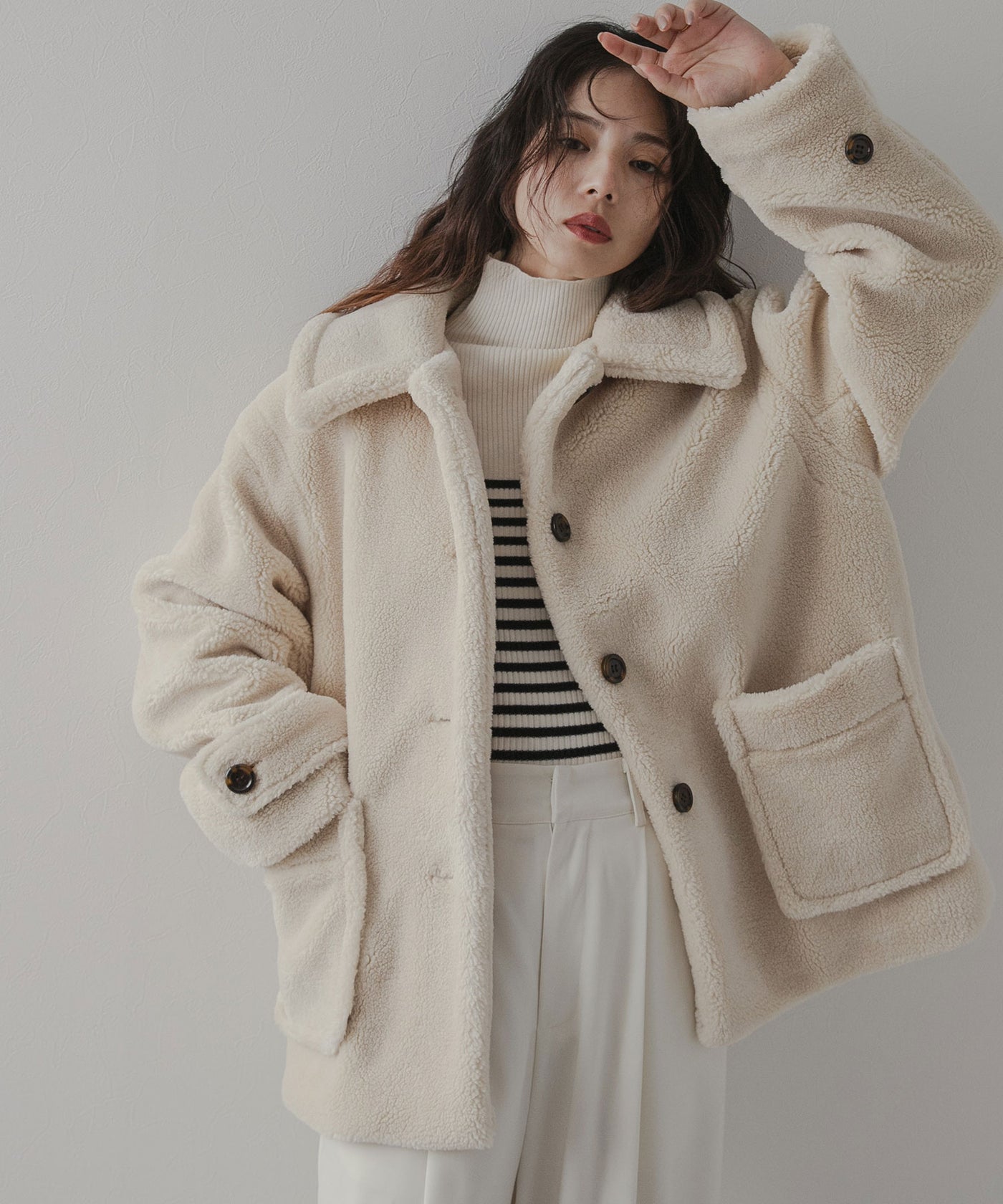 room903 テディベア　ミドルコート　新品 room903 テディベア ミドルコート 新品 - メルカリ