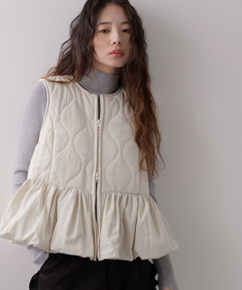 フレアキルティングベスト