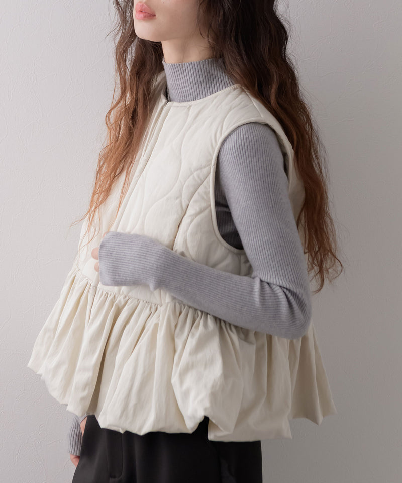 フレアキルティングベスト