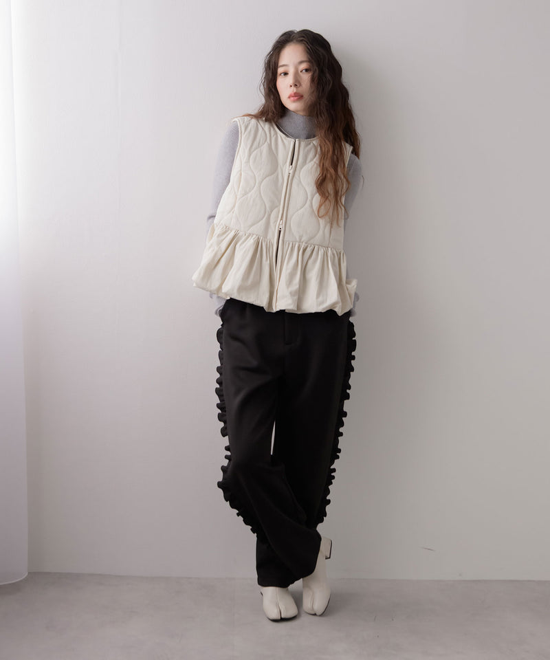 フレアキルティングベスト