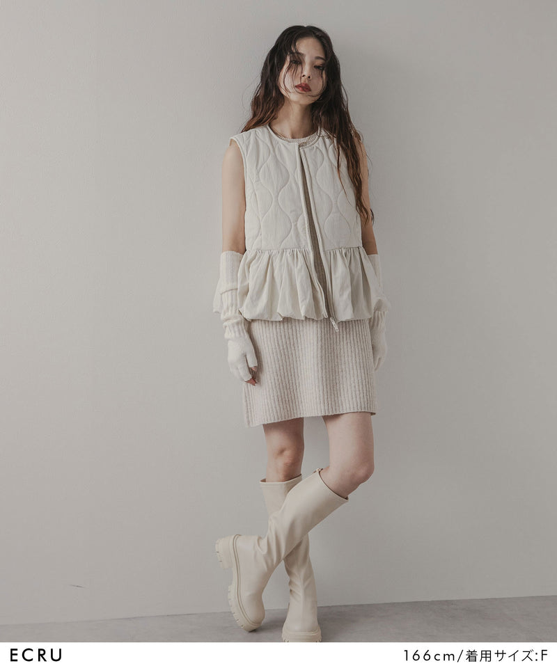 フレアキルティングベスト