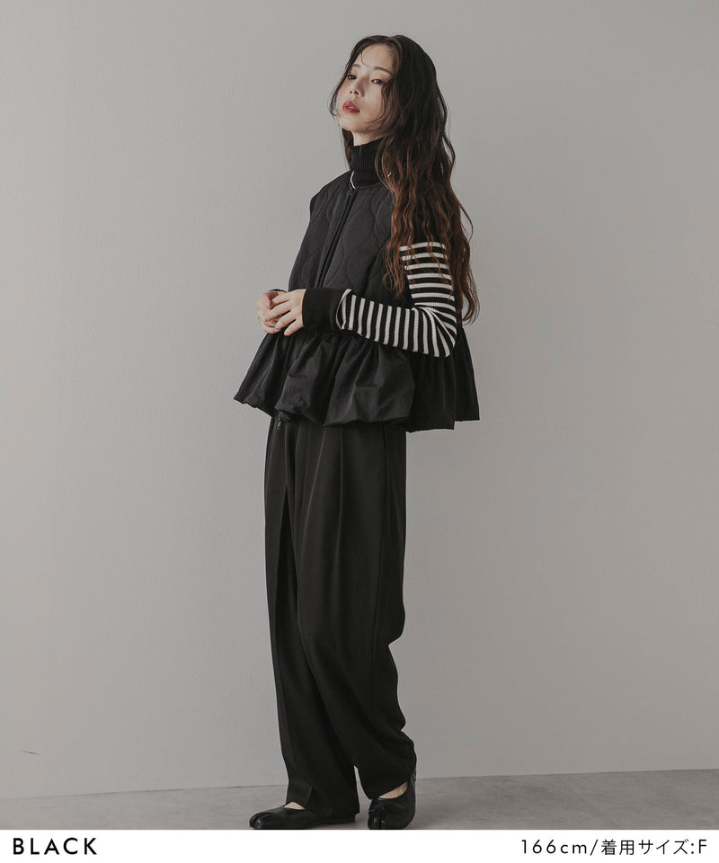 フレアキルティングベスト