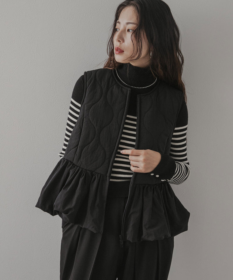 フレアキルティングベスト