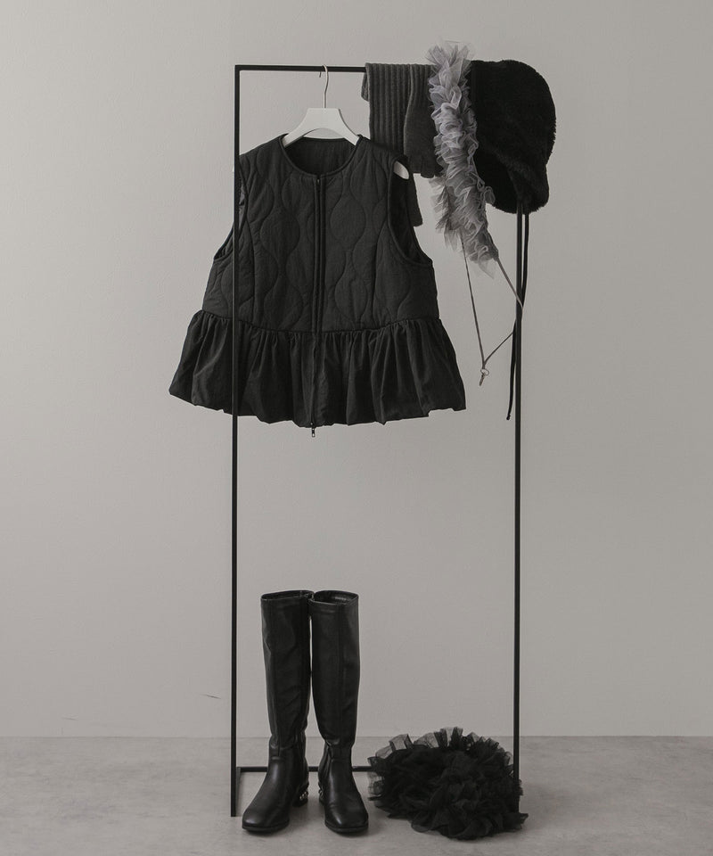 フレアキルティングベスト