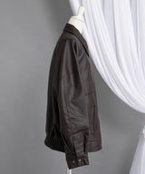 裾ドロストオーバーサイズ合皮ブルゾン【ジャケット】【コート】