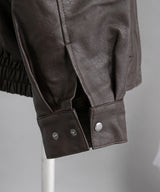 裾ドロストオーバーサイズ合皮ブルゾン【ジャケット】【コート】