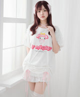 【ご好評につき完売しました】【海外発送不可】【サンリオ×DML】リボンレースビッグTシャツ