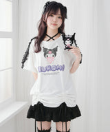 【ご好評につき完売しました】【海外発送不可】【サンリオ×DML】リボンレースビッグTシャツ