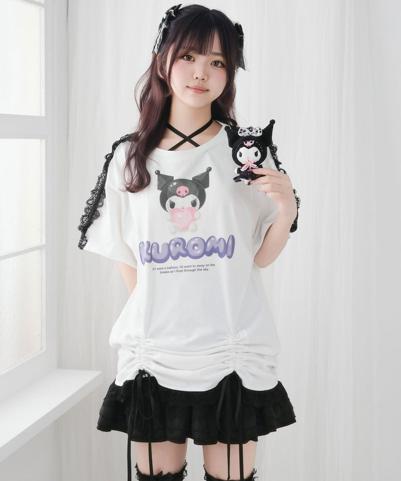 【ご好評につき完売しました】【海外発送不可】【サンリオ×DML】リボンレースビッグTシャツ