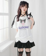 【ご好評につき完売しました】【海外発送不可】【サンリオ×DML】リボンレースビッグTシャツ