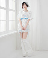 【ご好評につき完売しました】【海外発送不可】【サンリオ×DML】リボンレースビッグTシャツ