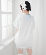 【ご好評につき完売しました】【海外発送不可】【サンリオ×DML】リボンレースビッグTシャツ