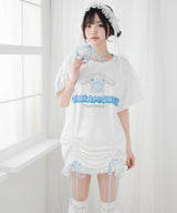 【ご好評につき完売しました】【海外発送不可】【サンリオ×DML】リボンレースビッグTシャツ