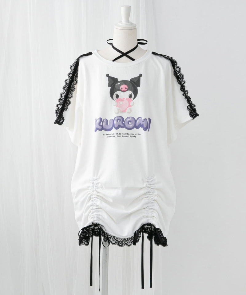 【ご好評につき完売しました】【海外発送不可】【サンリオ×DML】リボンレースビッグTシャツ