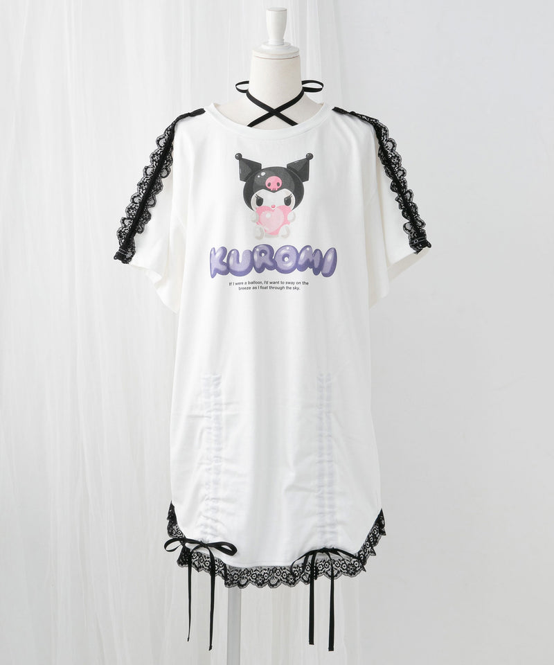 【ご好評につき完売しました】【海外発送不可】【サンリオ×DML】リボンレースビッグTシャツ