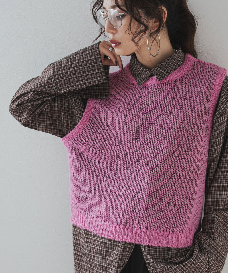 モヘアタッチシアーベスト
