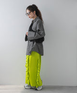 ポンチフリルナロースカート