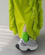 ポンチフリルナロースカート