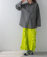 ポンチフリルナロースカート