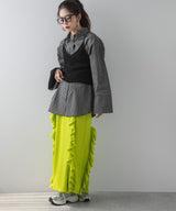 ポンチフリルナロースカート