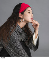 【メール便】カラーリブヘアーバンド