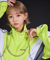 【最上もが着用】【ユニセックス】配色カラージャージトラックジャケット
