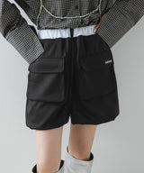 配色カラーバルーンミニジャージスカート