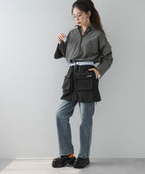 配色カラーバルーンミニジャージスカート