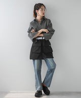 配色カラーバルーンミニジャージスカート