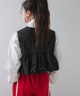 ビスチェデザインバルーンベストトップス