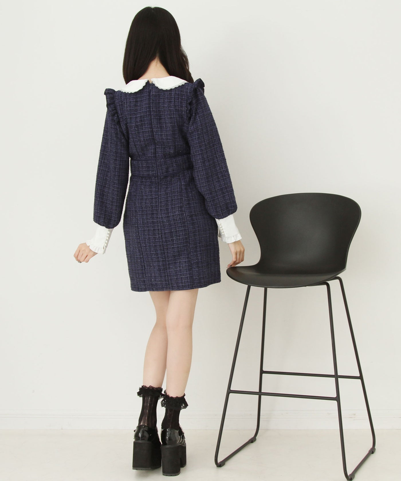 ラメツイードリボンタイトワンピース – レディースファッション通販の