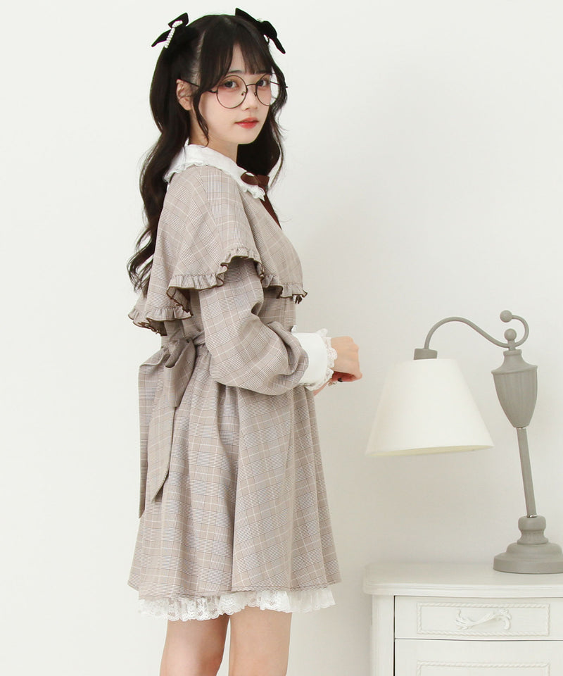 【予約　9/22発送】2wayケープお嬢様ワンピース