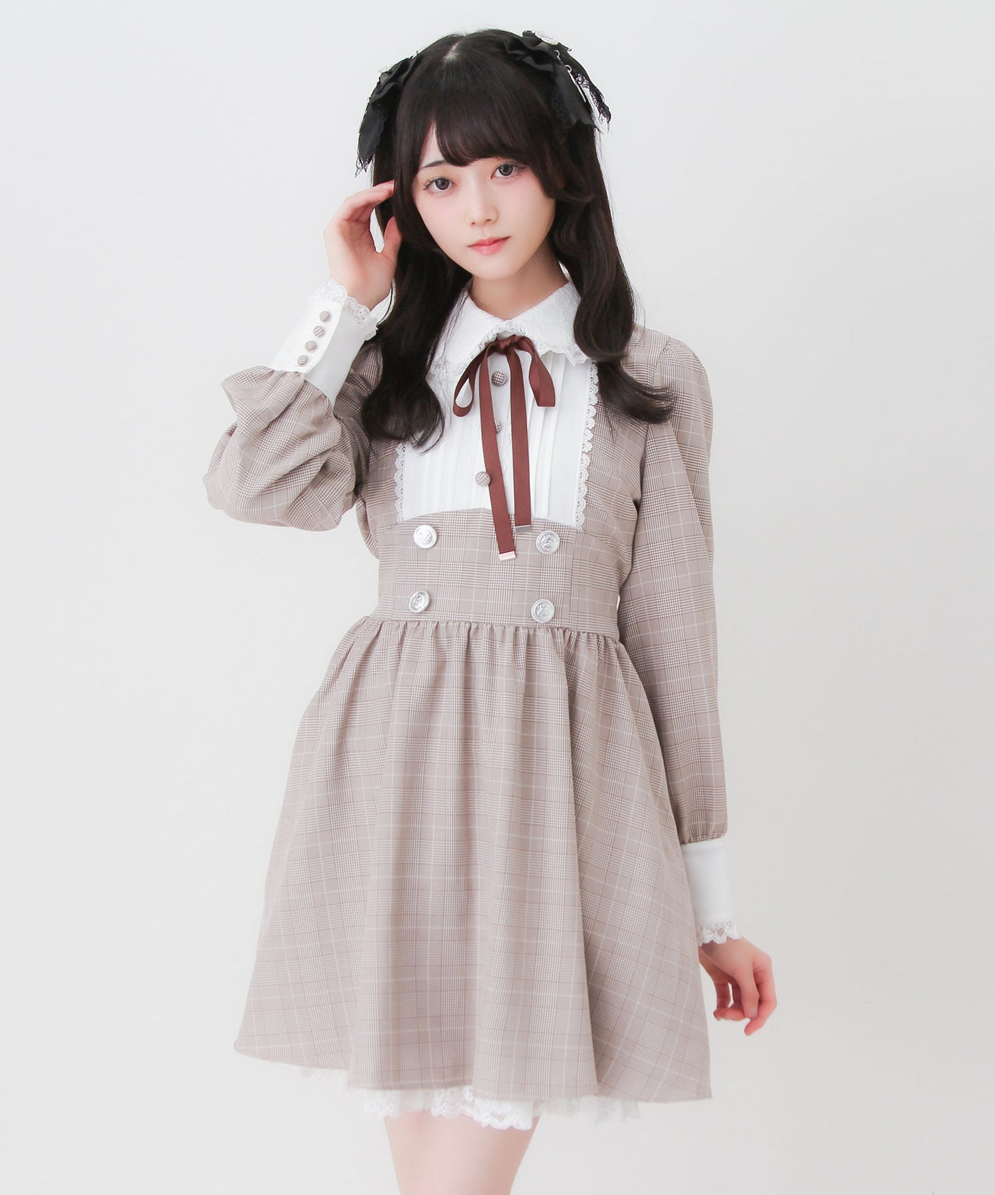 sweet様【LEONARD】蘭（オーキッド）ケープ付き　2way　ワンピース 535806-07_1400x.jpg?v=1786588387